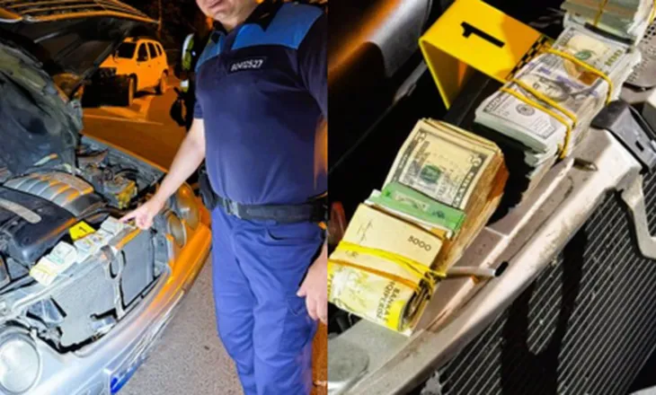 Sekuestrohen mbi 55 mijë euro të fshehura te dritat e makinës në kufi me Malin e Zi, mes tyre edhe lekë shqiptare