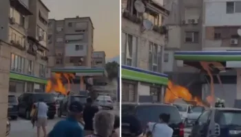 Shpërthim në një pikë karburanti në Tiranë, shembet një godinë një katëshe! Dëmtohen tre punonjës
