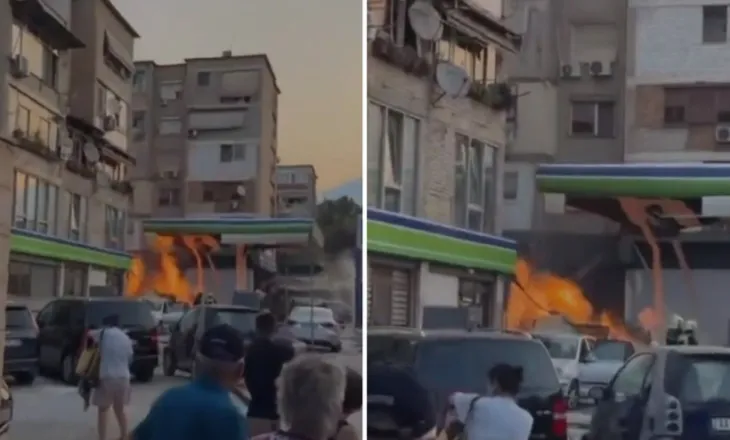 Shpërthim në një pikë karburanti në Tiranë, shembet një godinë një katëshe! Dëmtohen tre punonjës