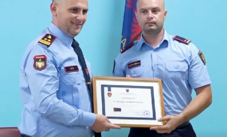 Shpëtoi 24-vjeçaren e marrë peng, Drejtori Hita vlerëson shefin e Policisë, Mariglen Koroveshaj merr gradën “Kryekomisar”
