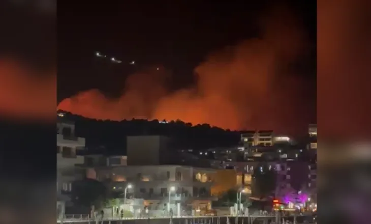 Shqipëria nën “pushtetin” e flakëve, zjarr i madh edhe në Himarë