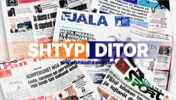 SHTYPI I DITËS – Çfarë shkruajnë gazetat shqiptare për ditën e sotme, e hënë, 21 shtator 2026…