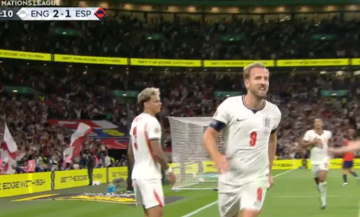 Spektakël në “Wembley”, Anglia përmbys për 4 minuta Spanjën në pjesën e parë (video)