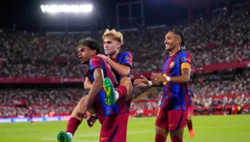 “Tridenti” Raphinha-Lamine-Fermín shënon shumë më tepër se Mbappé-Vinícius-Bellingham