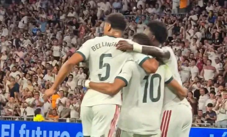 Triumf me goleadë për Realin e Madridit, ekipi i Murinjos feston fitoren në La Liga
