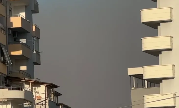Tymi nga zjarret në Fier mbulon Vlorën, errësohet e qielli (VIDEO)
