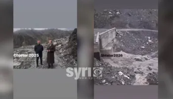 Ura shembet 1 javë pas inaugurimit/ Vata nga terreni: 40 mln lekë nga paratë e qytetarëve të hedhura në lumë