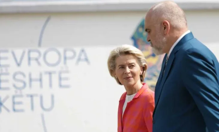 Ursula von der Leyen sot në Tiranë, të parin takon Begajn, pasdite konferencë me Ramën
