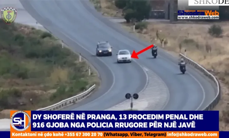 VIDEO – Dy shoferë në pranga, 13 procedim penal dhe 916 gjoba nga Policia Rrugore për një javë në Shkodër