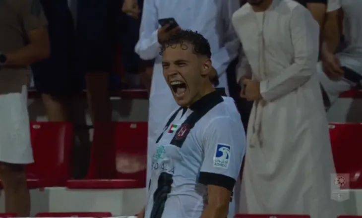 VIDEO/ Kristjan Asllani shënon super gol në debutim te Al Jazira, shikoni festën e çmendur