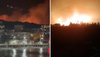 VIDEO / “Largohuni urgjent nga…”, shtohet rreziku nga zjarret në Himarë, Bashkia publikon numrat e emergjencës