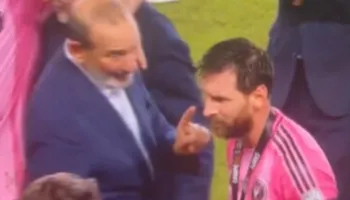 VIDEO/ Lionel Mesi nuk ndryshon, zihet me zyrtarin e MLS pas fitores së finales me Inter Miamin