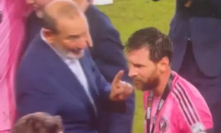 VIDEO/ Lionel Mesi nuk ndryshon, zihet me zyrtarin e MLS pas fitores së finales me Inter Miamin