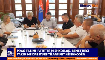 VIDEO – Prag fillimi i vitit të ri shkollor, kryebashkiaku Beci takim me drejtues të arsimit në Shkodër…