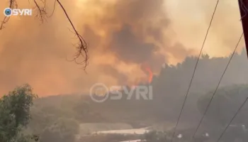 VIDEO-SYRI TV/ Zjarri djeg 5 fshatra të Fierit, situata më kritike në Radostinë e Frakull