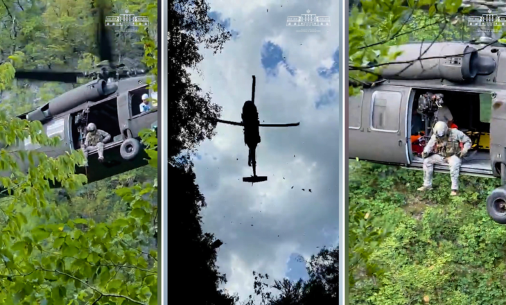 VIDEO | Turisti ra në humnerë në Shkodër, shpëtohet pas ndërhyrjes me helikopter