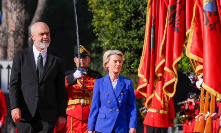 Von Der Leyen mbërrin të mërkurën në Tiranë, takon Ramën dhe Begajn