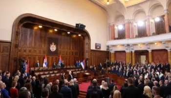 Vuçiç shpërndan Parlamentin në Serbi, shpall zgjedhje të parakohshme më 25 tetor