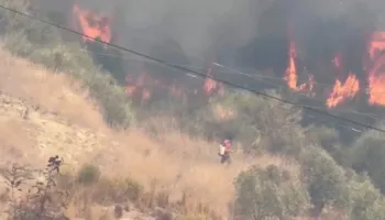 Zjarr i fuqishëm në Kavajë, flakët i afrohen banesave, kërkohet ndërhyrja nga ajri!