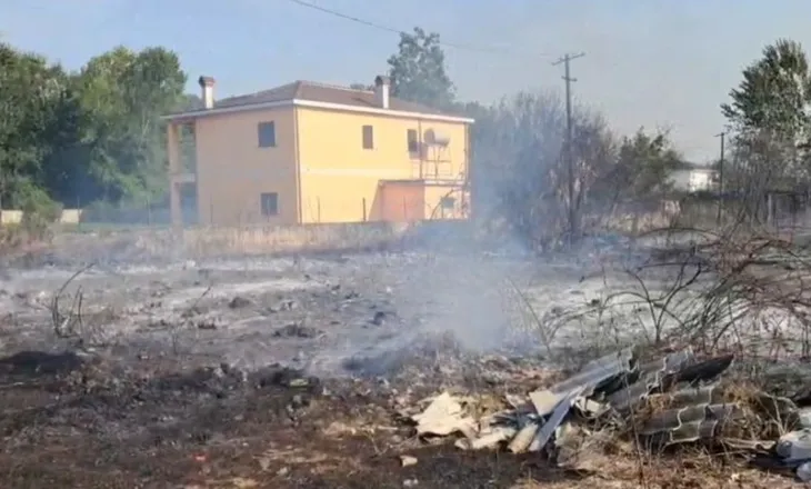 Zjarr në Bilaj të Krujës, flakët afrohen pranë banesave