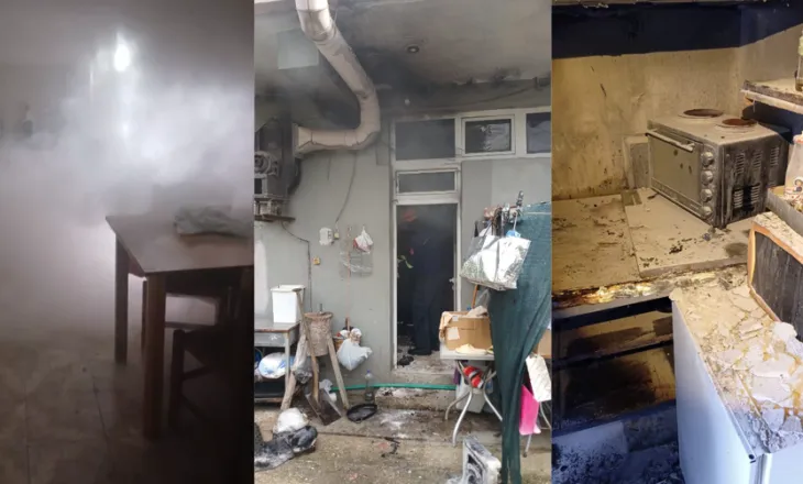 Zjarr në një hotel në Gjirokastër, forcat zjarrfikëse në terren
