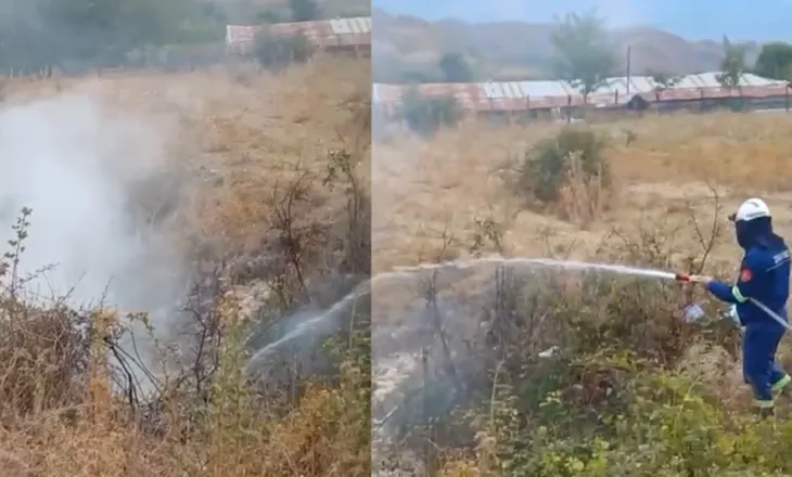 Zjarr në Taroninë të Gjirokastrës, flakët rrezikuan banesat