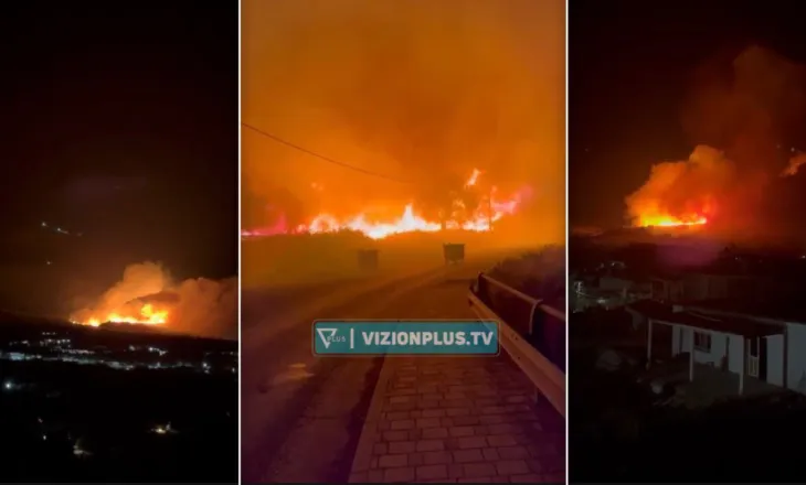 Zjarri përparon me shpejtësi në Himarë, digjet një banesë, rrezikohen të tjerat