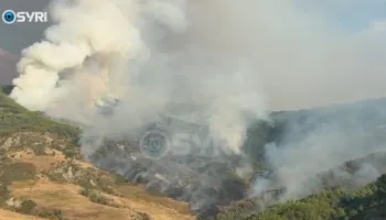 Zjarri riaktivizohet në Çërrilë të Mallakastrës, ndërhyhet edhe nga ajri