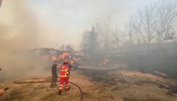 Zjarri shkrumbon stallën e bagëtive në Levan, digjen makineritë bujqësore, shpëtohet gjëja e gjallë!