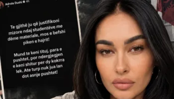 Adrola Dushi për protestat: Mos bëfshi pikën e hajrit ata që justifikojnë trajtimin mizor të studentëve