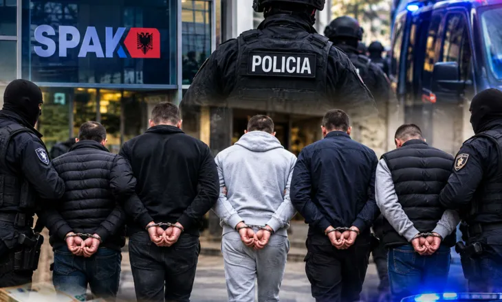 AKSION I BUJSHEM I SPAK DHE POLICISE, GODITET GRUPI KRIMINAL 5 PERSONA NE PRANGA