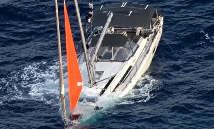Balena goditi dhe fundosi jahtin në Paqësor, 4 marinarë shpëtohen pas 18 orësh
