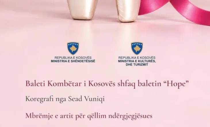 Baleti Kombëtar i Kosovës prezanton sonte shfaqjen “HOPE” në kuadër të Muajit Rozë