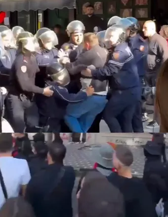 Berisha poston videon nga protesta…