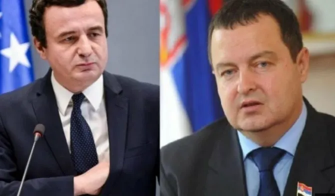Deklarata e Daçiç për flamurin serb mbi Prizren, Kurti i ‘dredhon’ pyetjes së gazetarëve: I ka dhënë deklarimet ministri i Punëve të Jashtme, unë…