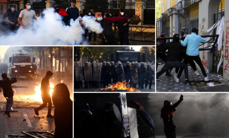 Dhunë, arrestime e përleshje me policinë, mediat ndërkombëtare jehonë protestës në Tiranë