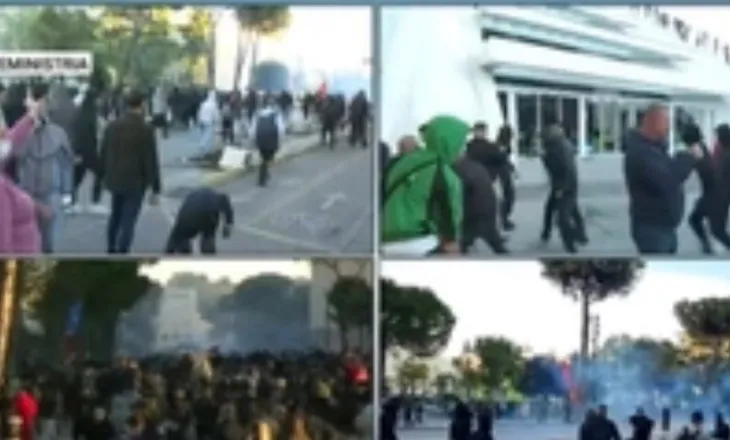 Dorëheqje, dorëheqje’/ Studentët përballë Kryeministrisë, hidhet gaz