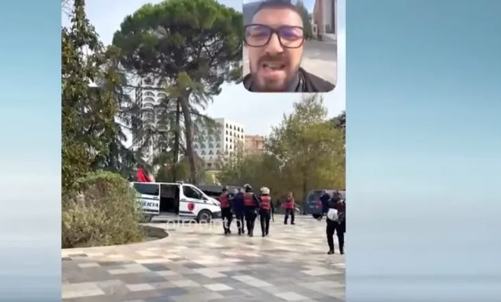 E paprecedentë/ Policia shoqëron operatorin e Piranjave, po filmonte dhunën në protestë