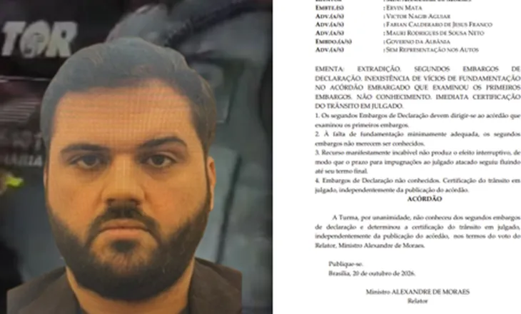 Ervin Mata kërkon të pengojë ekstradimin, Gjykata e Brazilit ‘i mbyll derën’, refuzon ankimimin e dytë