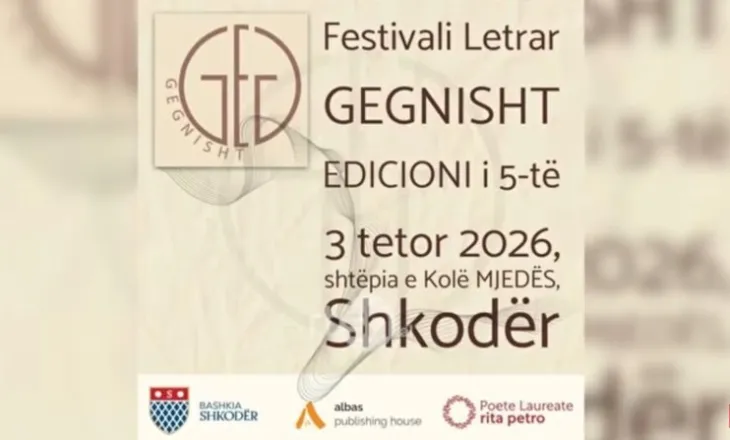 Festivali letrar “Gegnisht” zhvillon edicionin e pestë në Shkodër