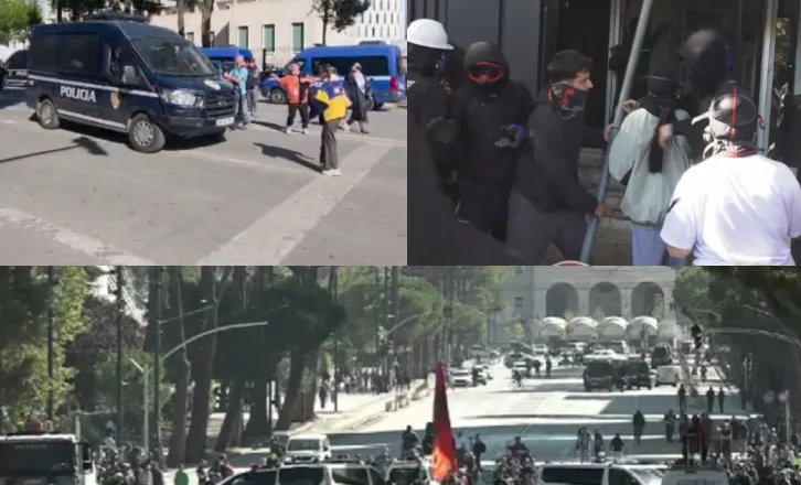 Flakë te Gjykata e Apelit, e reja bllokon autokolonën në lëvizje: S’kam forcë tjetër, se më rrahin