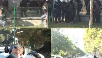 Flakë te Gjykata e Apelit, kaos te Parku Rinia. Protestuesit ndodhen përballë Kryeministrisë. Policia: Largohuni