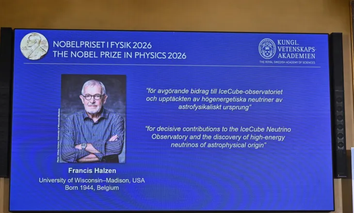 Francis Halzen fiton çmimin “Nobel” në Fizikë për vitin 2026