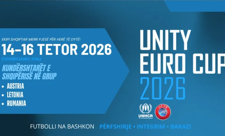 FSHF jep njoftimin e rëndësishëm, Shqipëria merr pjesë për herë të dytë në turneun e futbollit “Unity EURO Cup 2026”