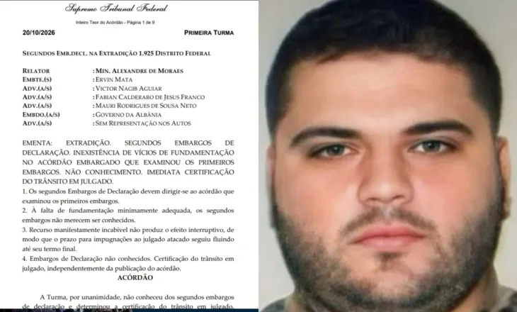 Gjykata Supreme Federale e Brazilit refuzon ankimimin e dytë të Ervin Matës