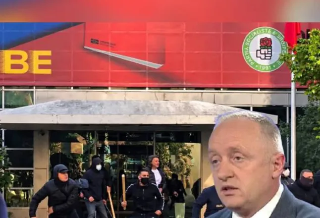 Grupi negociator për në BE”/ Lutfi Dervishi ironizon pamjet e personave të maskuar brenda selisë së PS-së