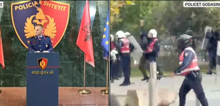 Gurë, shkopinj gome dhe gaz ndaj të miturve/ Rama nxjerr Hitajn për të kërcënuar studentët: Keni mbështetjen time për…