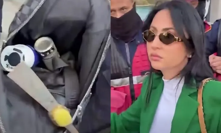 Ish-kandidatja e PD për deputete merret nën akuzë, dyshohet për nxitje për përfshirje të të miturve në protestë! Iu gjet çanta me lëndë piroteknike