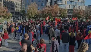 “Jo në emrin tim”/ Protesta masive në Bruksel pas dënimit të ish-krerëve të UÇK