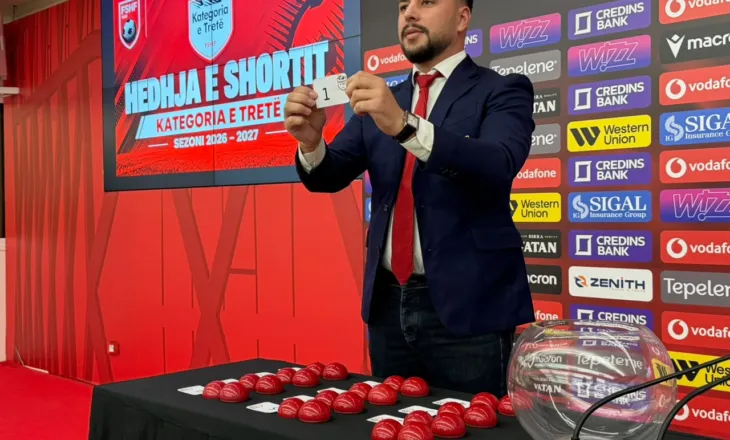 Kategoria e Tretë 2026/2027/ Hidhet shorti i kampionatit, përcaktohet kalendari i ndeshjeve